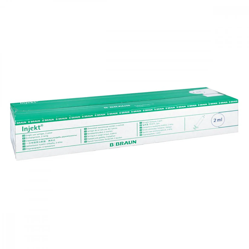 Bild von Injekt Solo Spritze 2 Ml Luer Zentrisch Pvc-Frei (100X2 ml)